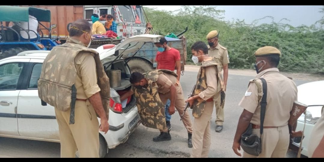 Police kept vigilant with bullet proof jacket and rifle
