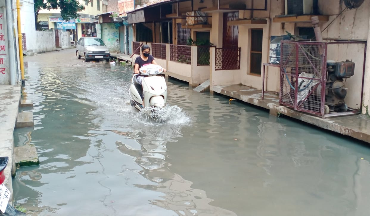 Slow construction of the drain made trouble for the local people