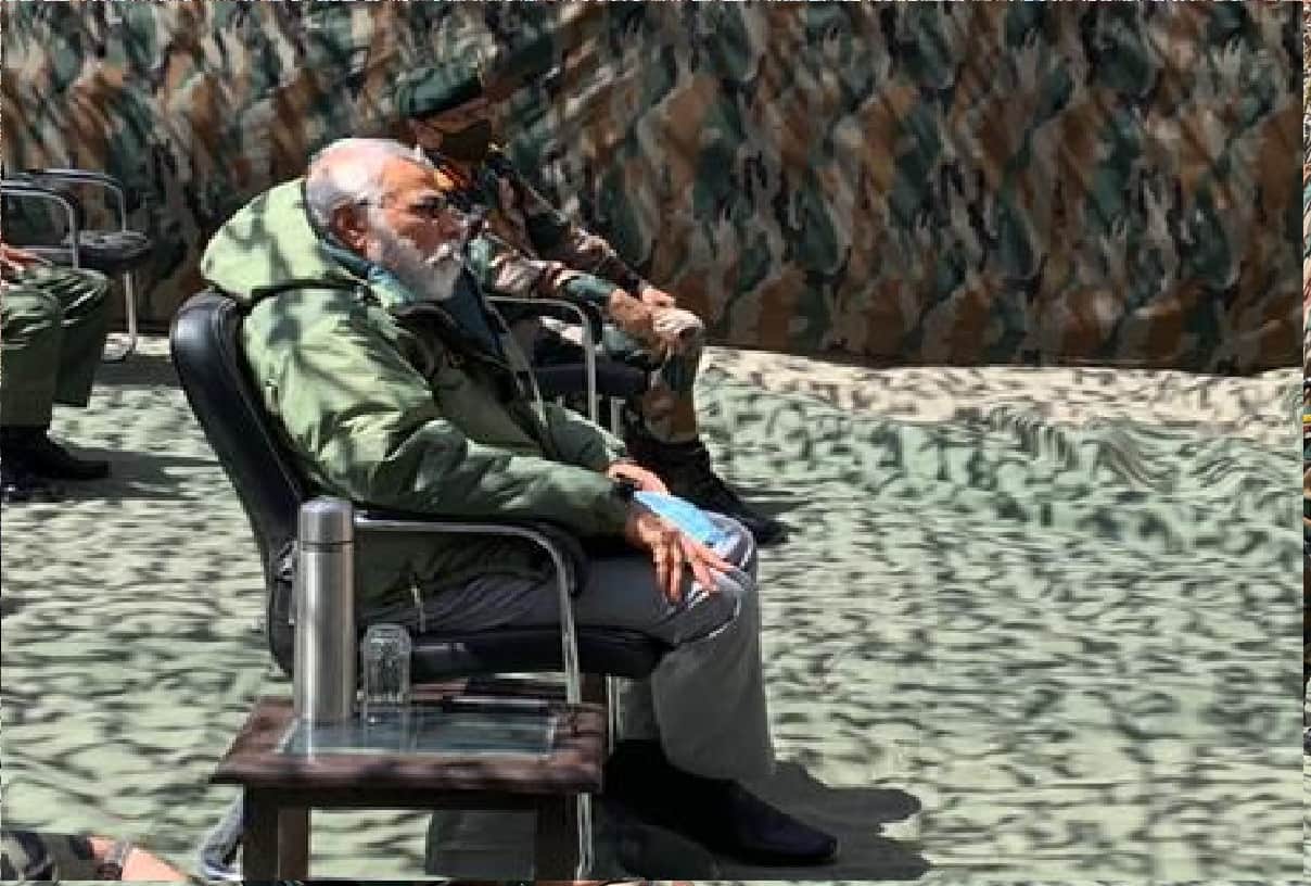 PM Narendra Modi in Leh Ladakh News, PM Narendra Modi in Ladakh with CDS General Bipin Rawat to review situation after India-China clash in Galwan valley