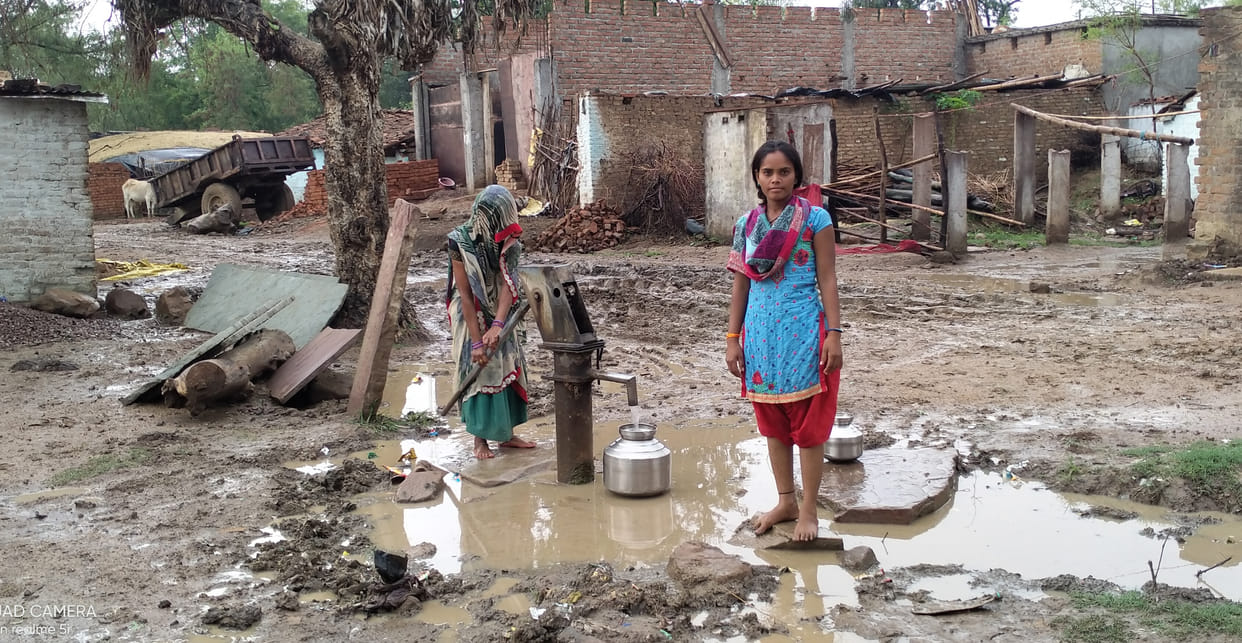 living in mud water