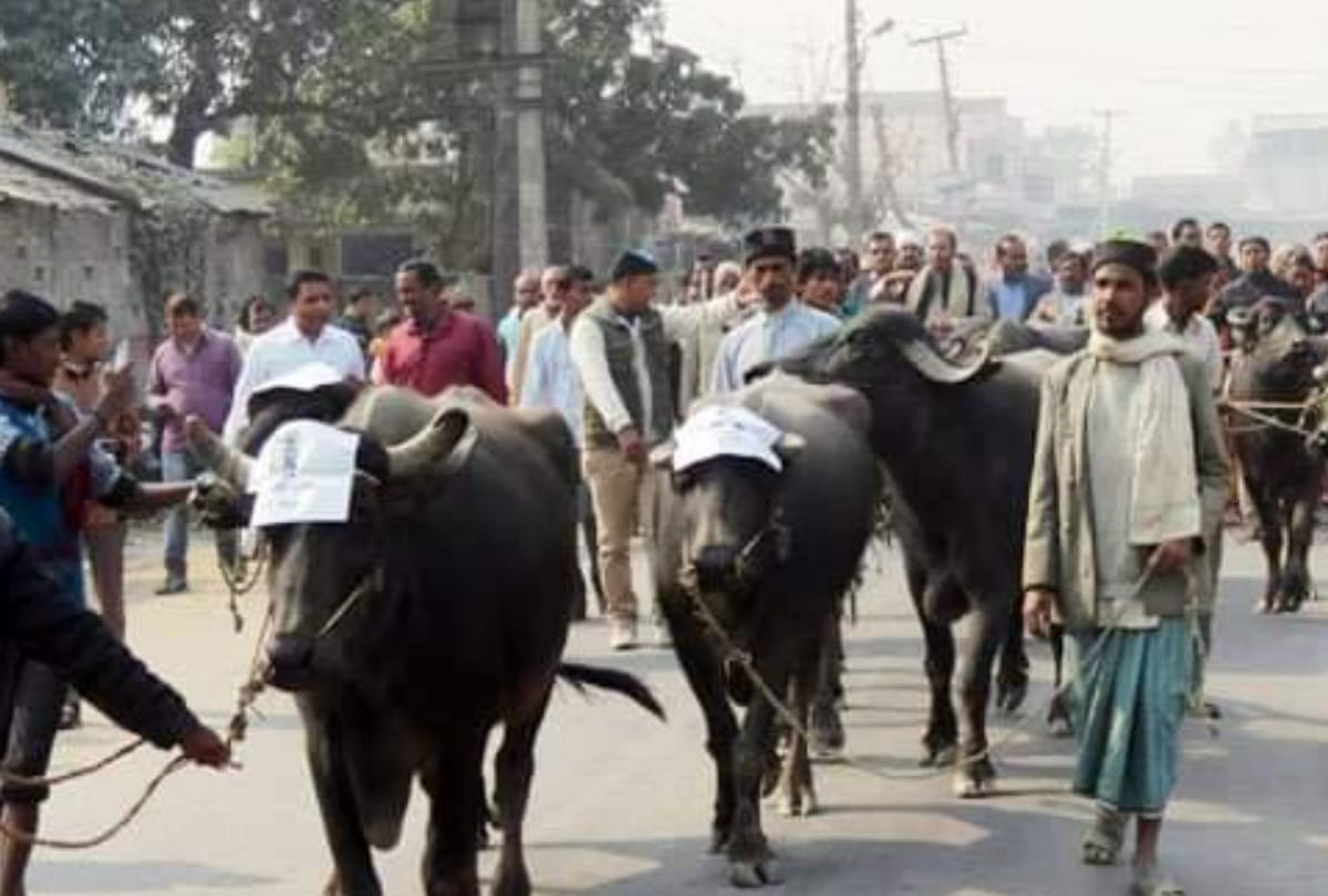 Madhesi community burnt statue of Nepalese Prime Minister about new Citizenship Amendment Act in Nepal