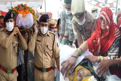 शहीद जितेंद्र की अंतिम विदाई (मथुरा)