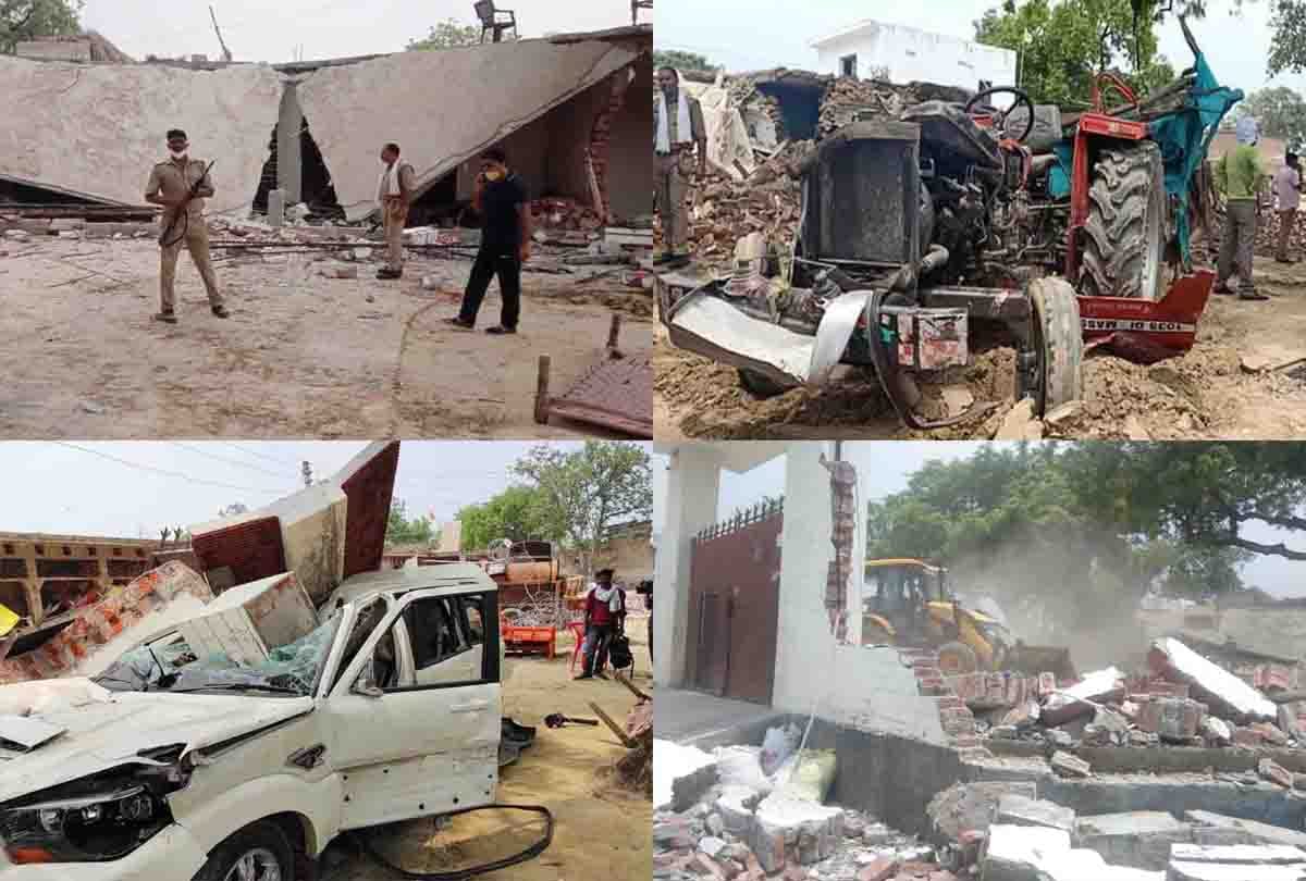 Vikas Dubey's house is being demolished