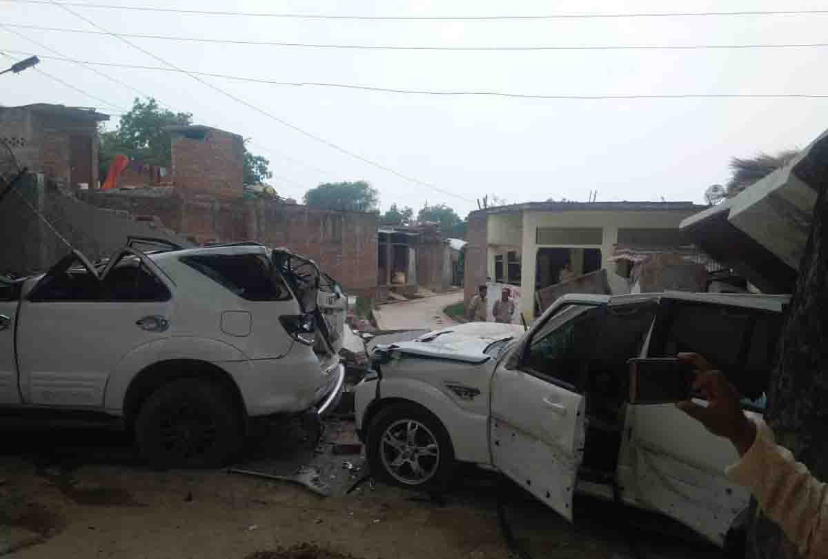 Vikas Dubey's house is being demolished
