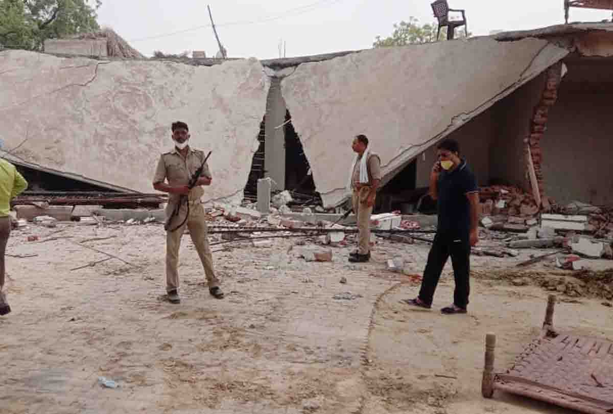 Vikas Dubey's house is being demolished