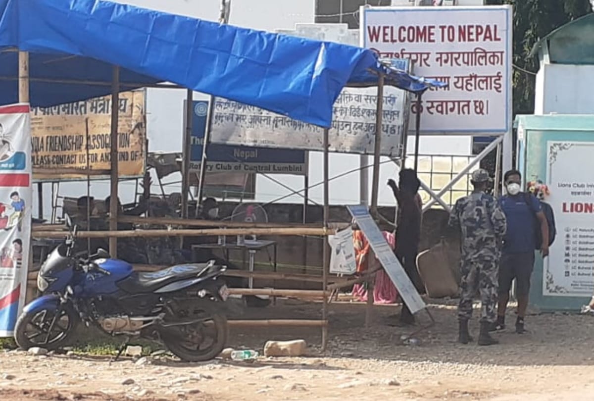 India nepal border dispute due to Handwriting in Chinese on temporary camp built in Nepal border area