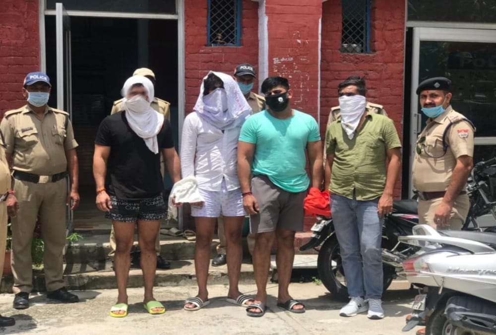 Haridwar: Delhi Four Youths arrested with foreign pistols and four cartridges