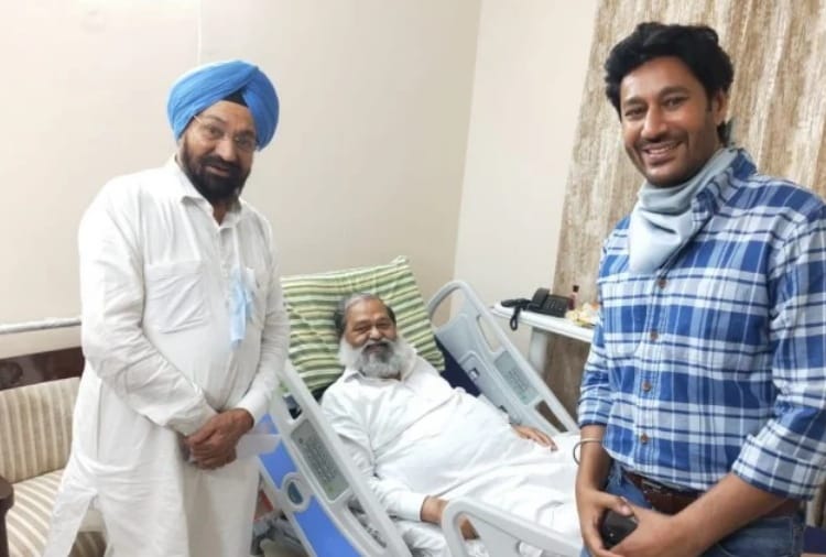 Balwant Singh Ramoowalia and Harbhajan Mann meets Haryana home minister Anil Vij