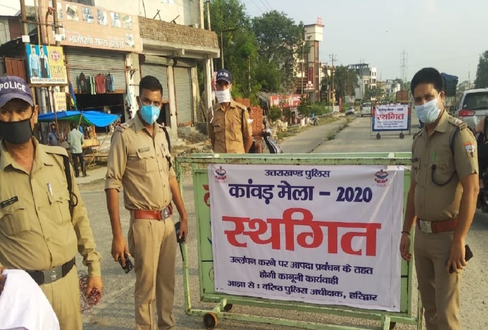 kanwar yatra 2020: Police Checking Strictly on Roorkee border for stop kanwariya, Photos
