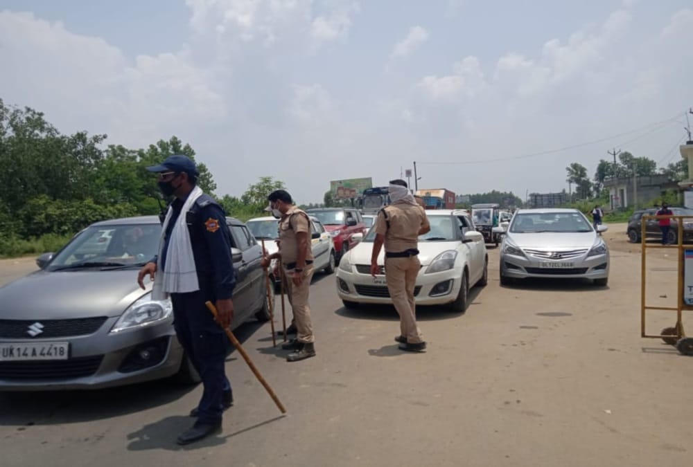 kanwar yatra 2020: Police Checking Strictly on Roorkee border for stop kanwariya, Photos