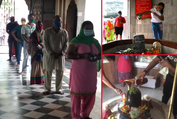 First Sawan somvar, devotees special Worship in shiv temples in Chandigarh