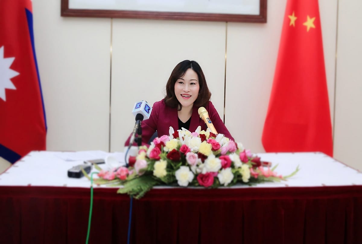 chinese ambassador to nepal hou yanqi shown concern about nepal new policy