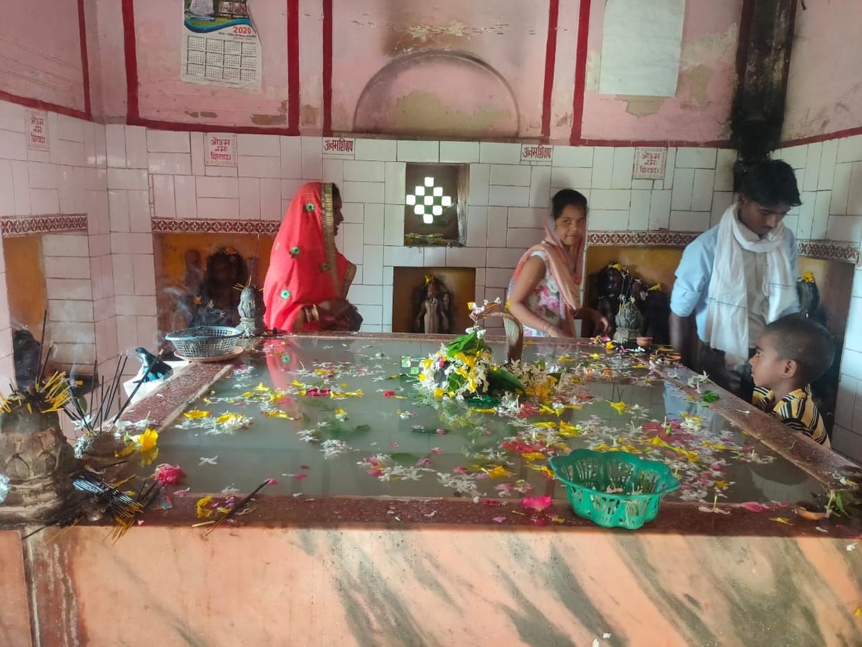 Devotees worship at Shiva temples on the first Monday of Sawan