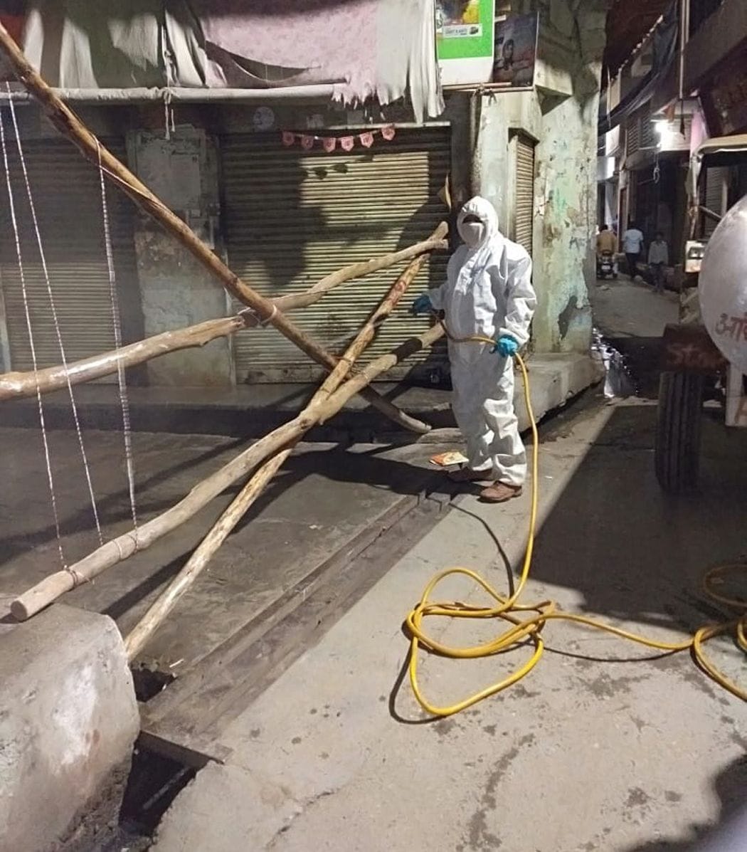 Hot spots in Shahpur, market closed