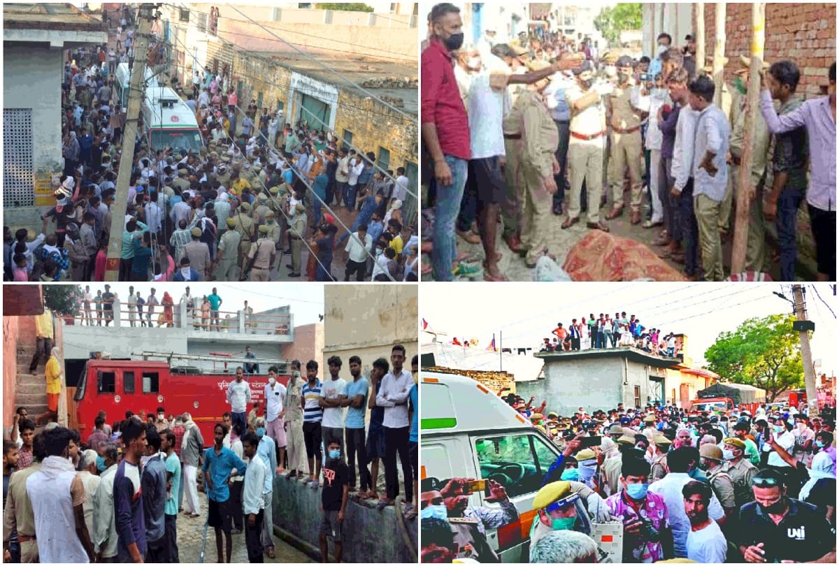 Modinagar fire accident locals expresses against police as they believe their involvement in factory operation