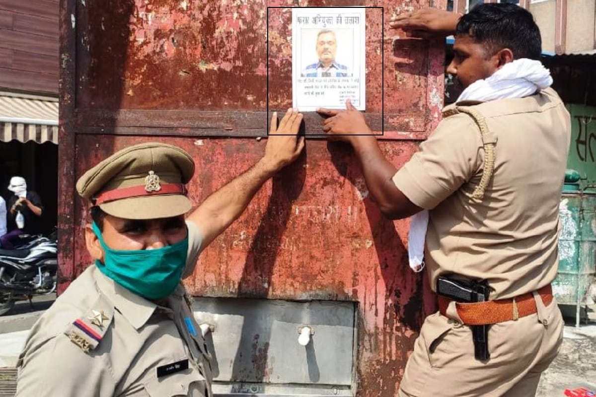 Muzaffarnagar police also on alert, criminal Vikas Dubey posters pasted across the city