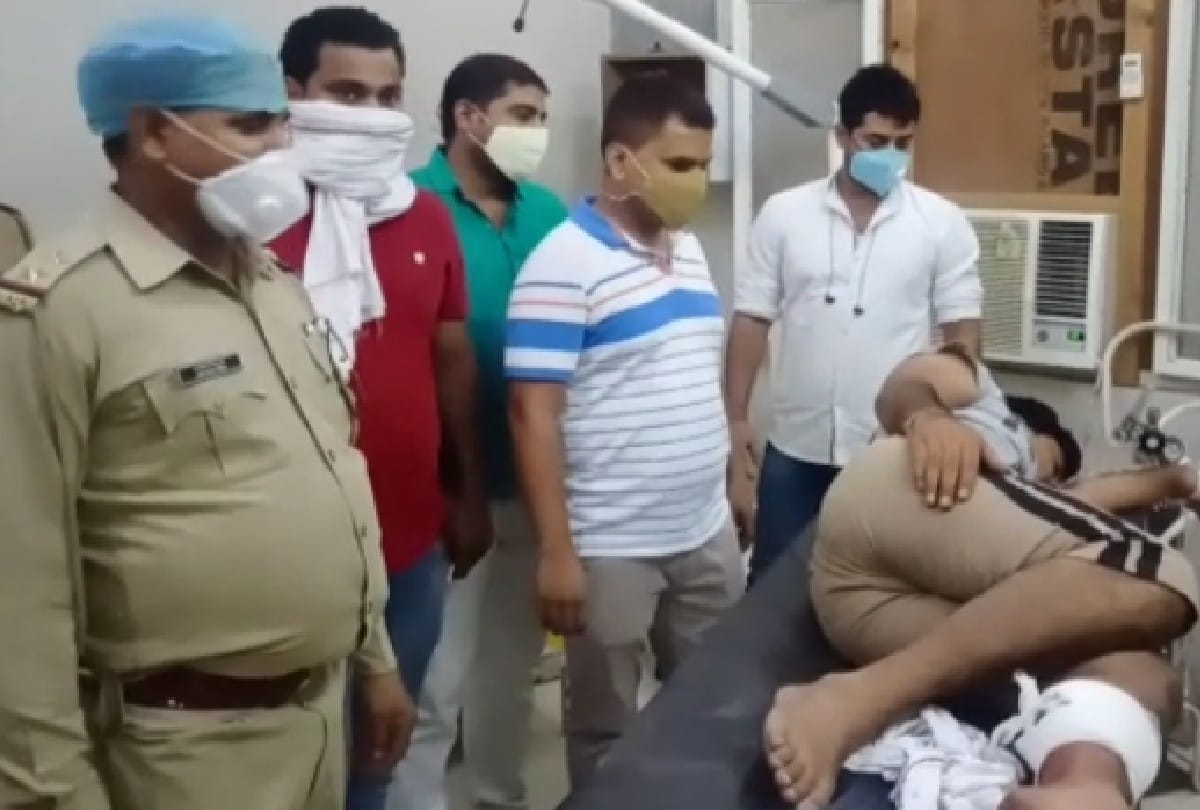 three wanted criminals arrested in police encounter in firozabad