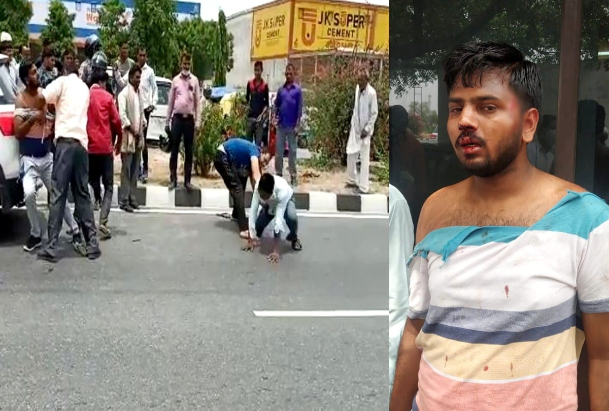 zila panchayat president's relatives beat up railway TT after road rage in agra
