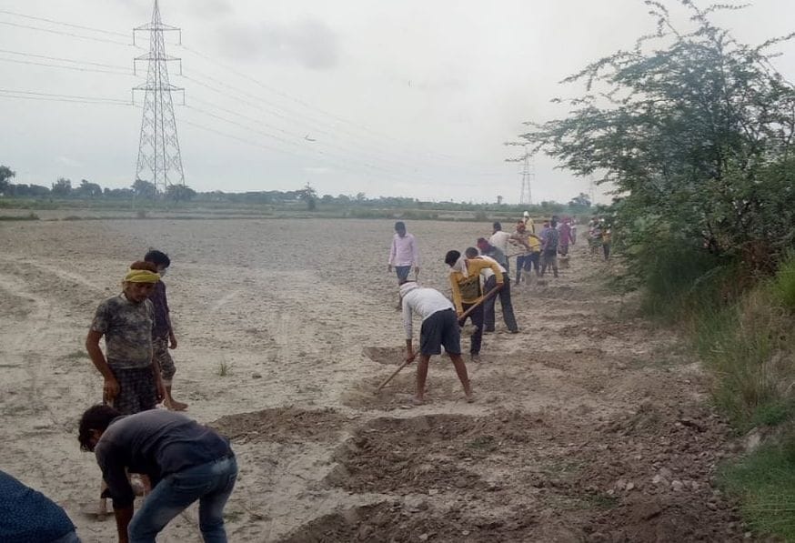 Pouring of soil on the collector's route for bypass begins