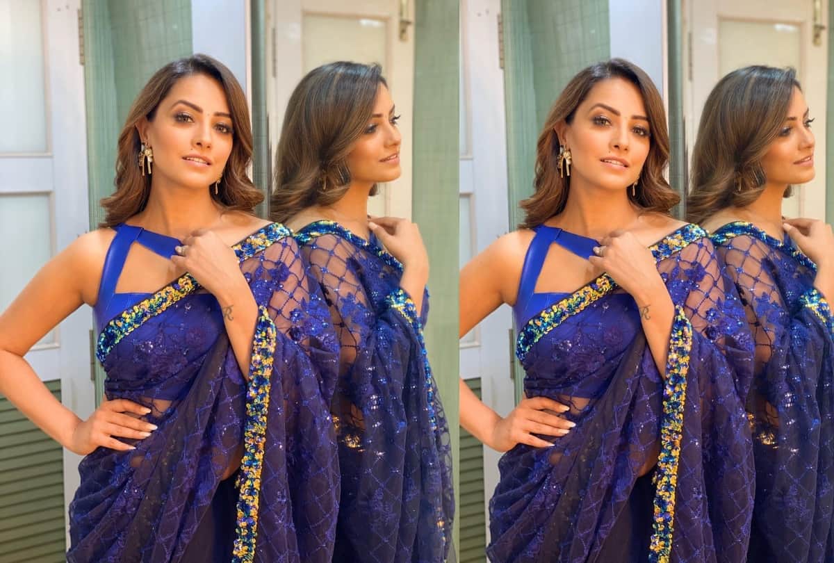 tv actress anita hassanandani blouse and saree glamorous look