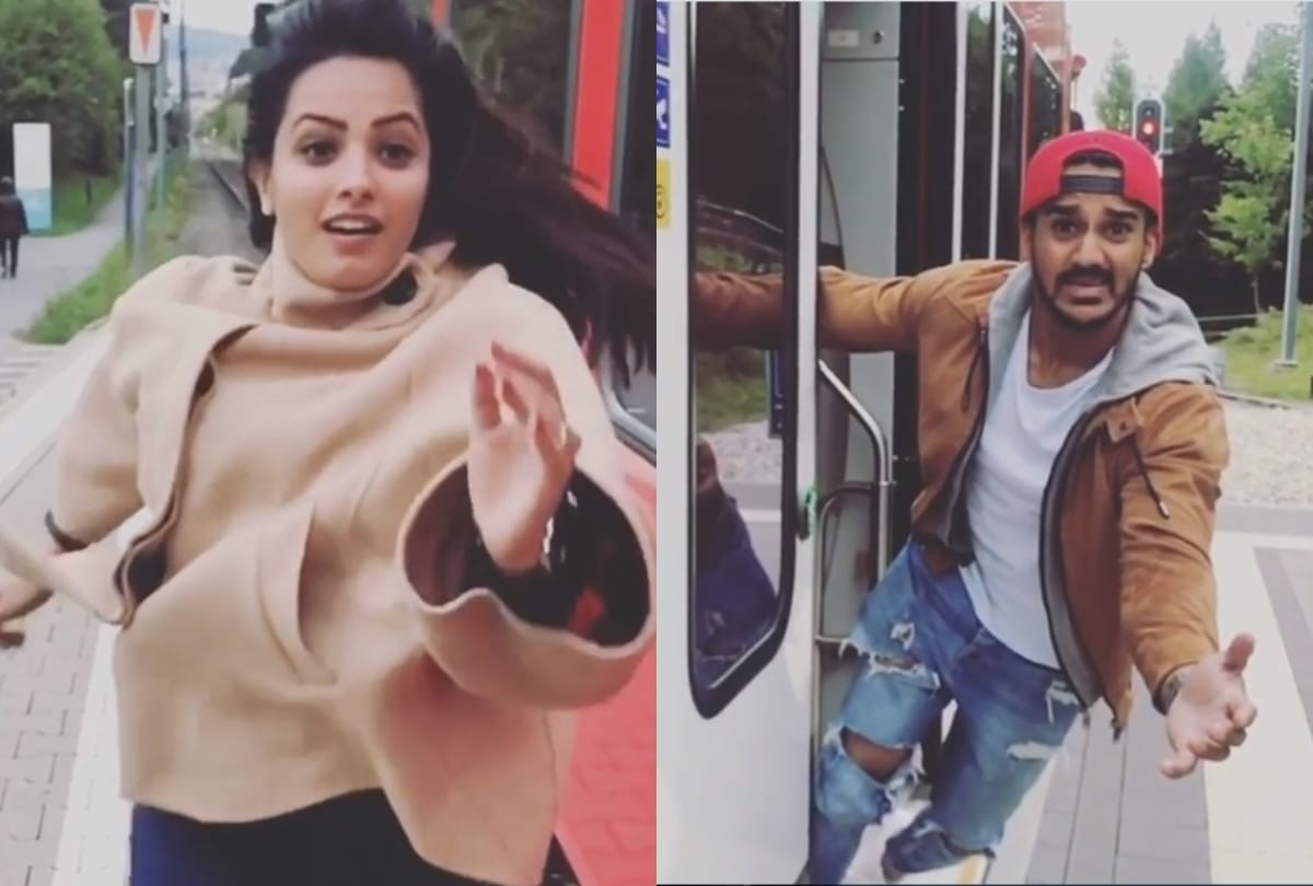 Anita Hassanandani recreate DDLJ train scene with husband Rohit Reddy