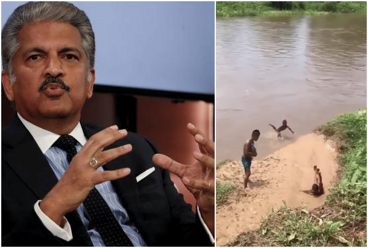 viral video of children sliding in mud anand mahindra share for monday motivation