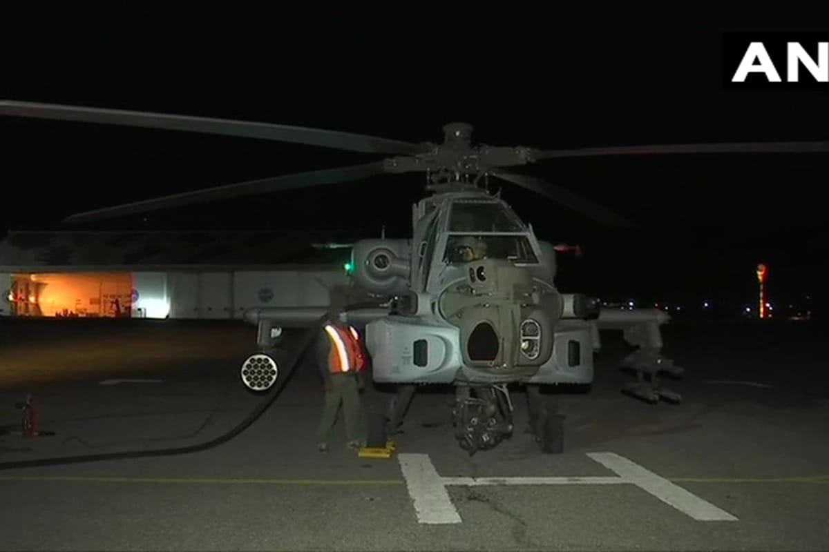Indian Air Force MiG 29 chinook heavylift aircraft conduct night operations at Indo China border