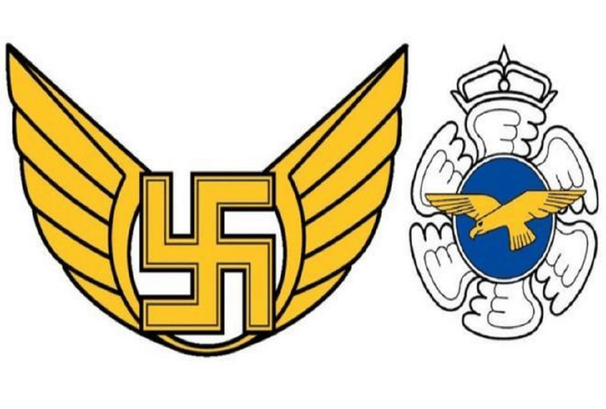 finland air force silently removed swastika from logo