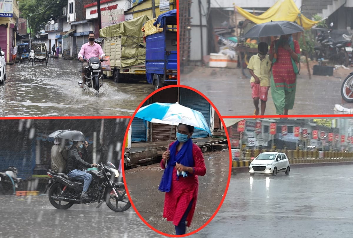 Gorakhpur weather update heavy rain start see latest photos