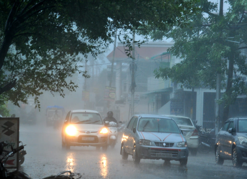 Rain provided relief from humidity and heat