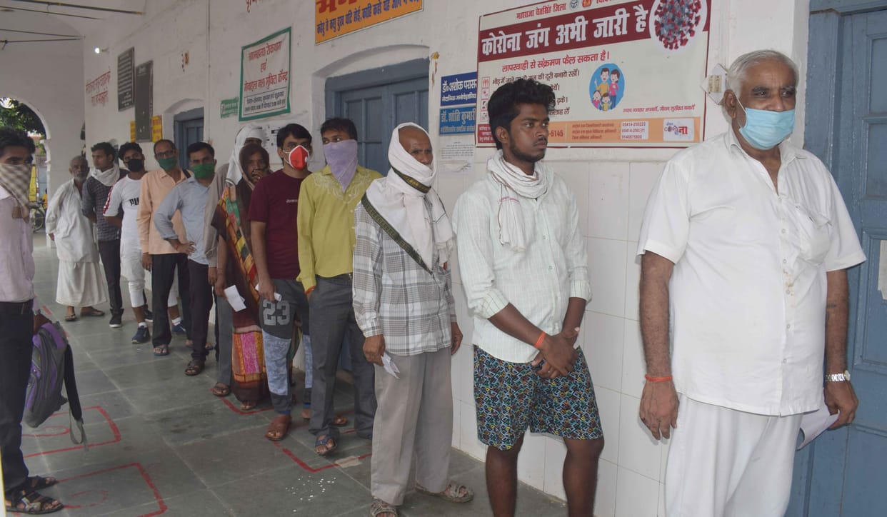 Six positives including three female health workers