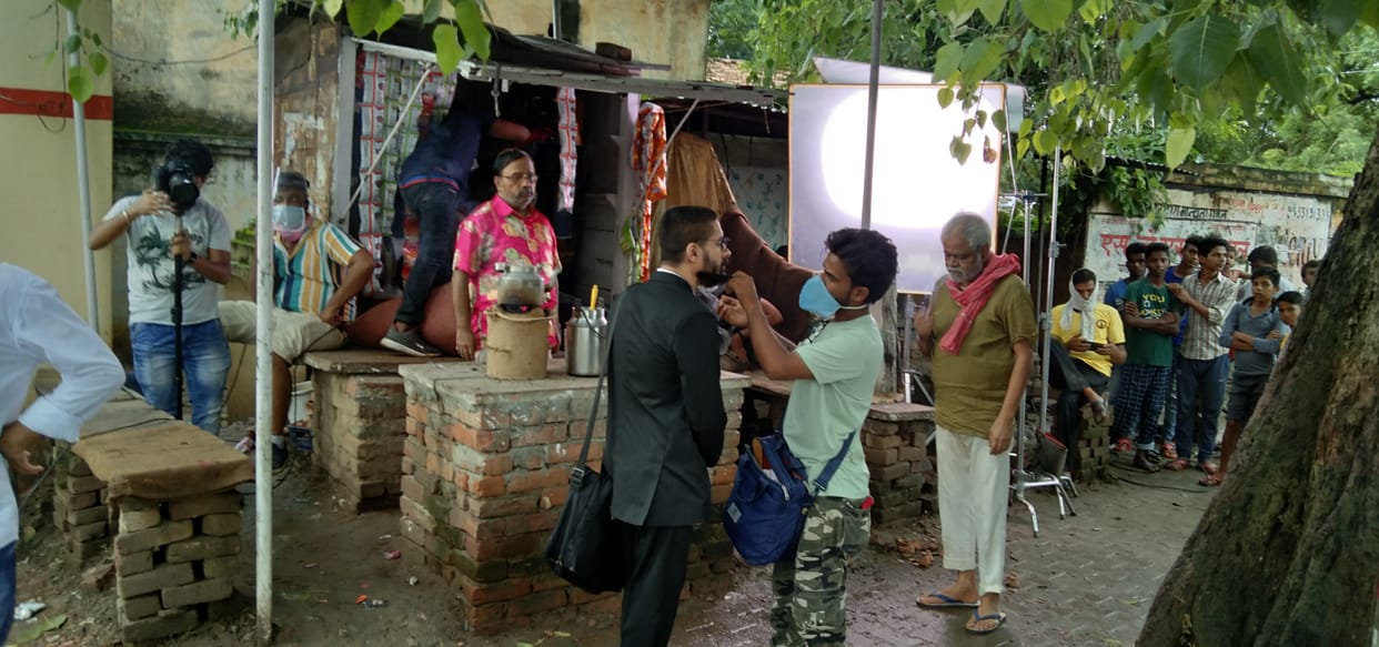 sanjay mishra wo teen din film shooting in mirzapur