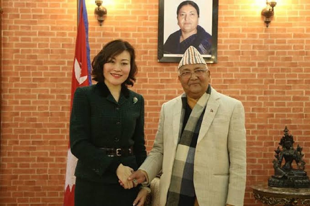 Chinese ambassador to nepal hou yanqi interfered in Nepal politics