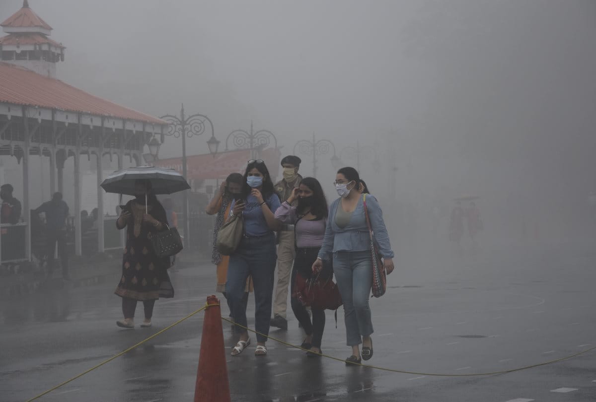 himachal weather report:  rain in three districts including Shimla, temperature dropped, warning of heavy rain for two days
