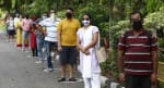 सेक्टर-36 स्थित इस्कॉन मंदिर के खुलने पर दर्शन करने लिए पहुंचे श्रद्धालु।