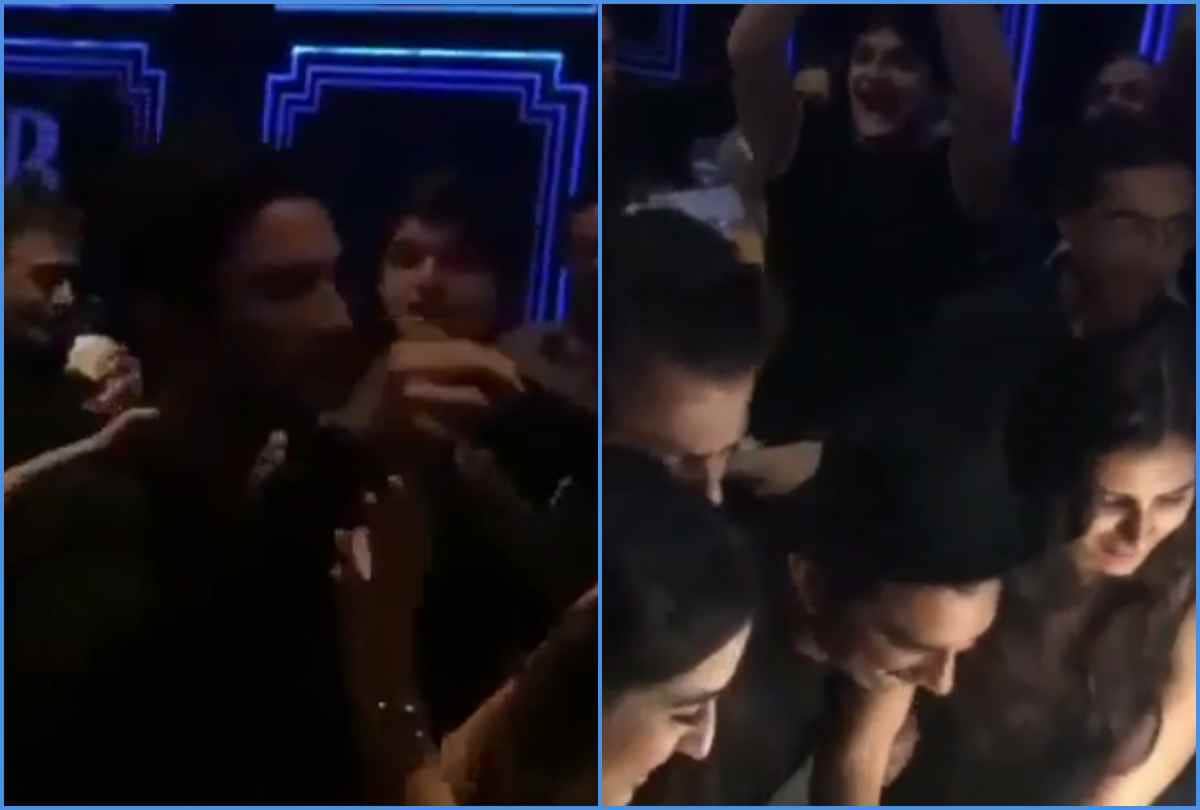 Sushant Singh Rajput throwback video wrap up party kedarnath with sara ali khan
