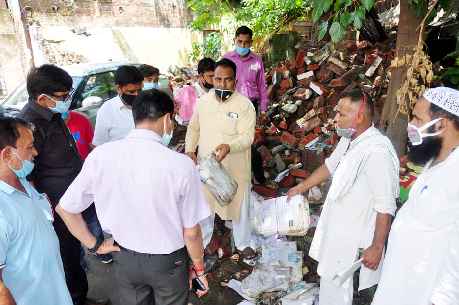 Corporation's record found in debris, commotion