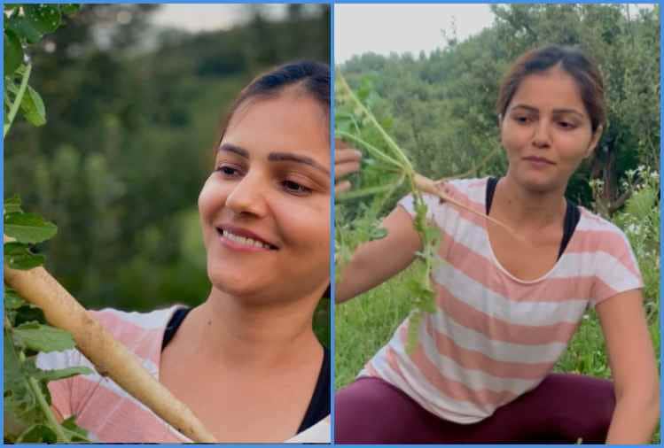 chhoti bahu fame actress rubina dilaik shares farming video