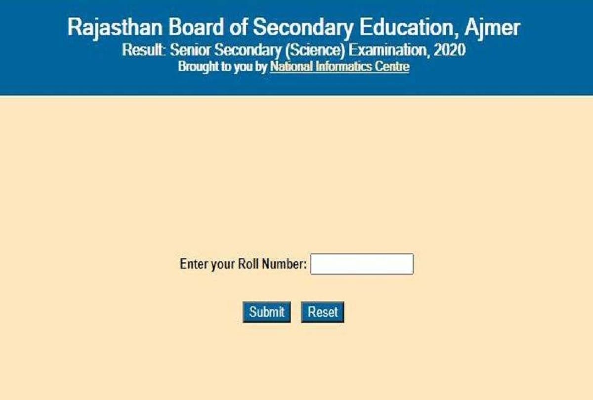 Rajasthan Board 12th Science Result 2020: RBSE class 12th science result declared, here’s direct link