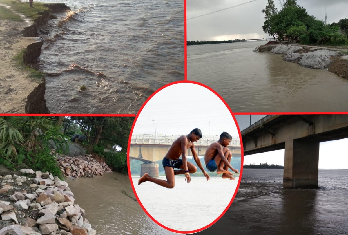 Gorakhpur Flood news: Ghaghra river near danger mark Administration warned and increased patrolling