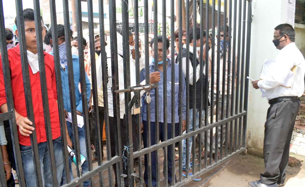 sadar tehseel gate closed due to precaution
