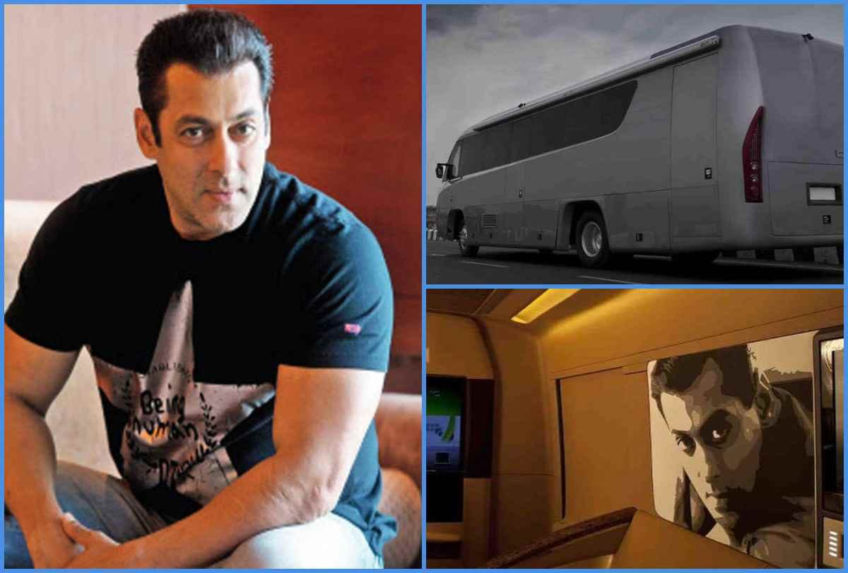 salman khan luxurious vanity van inside photos here look