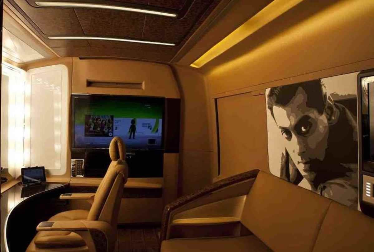Salman Khan luxurious vanity van Inside pictures of that cost Rs 4 crore