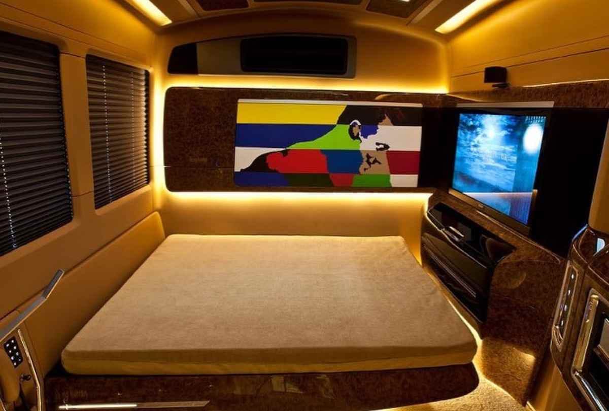 salman khan luxurious vanity van inside photos here look