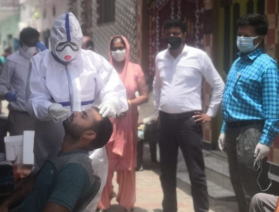 Sampled 22 people in Meerapur
