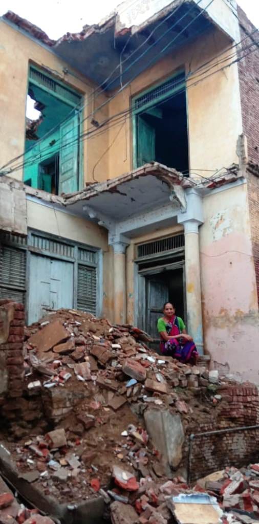 A dilapidated house can become the reason for an accident
