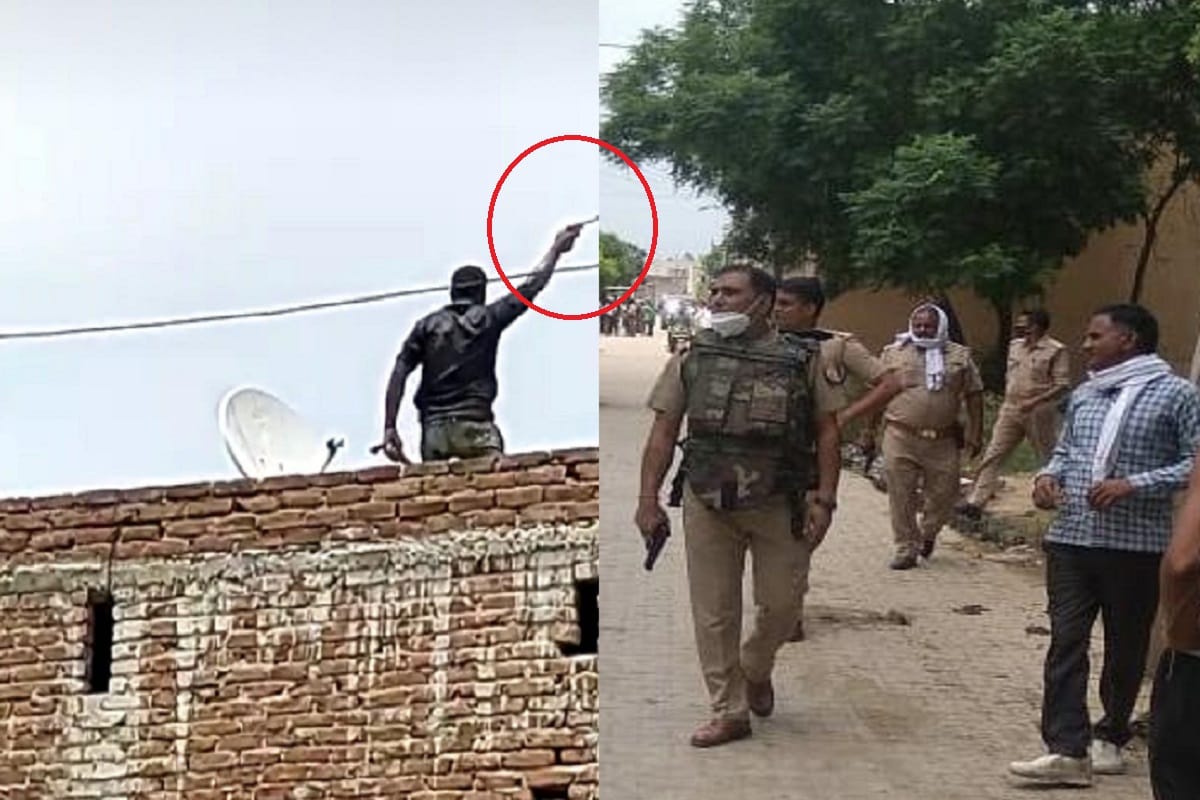 Accused arrested in encounter by police after firing in a village at Meerut