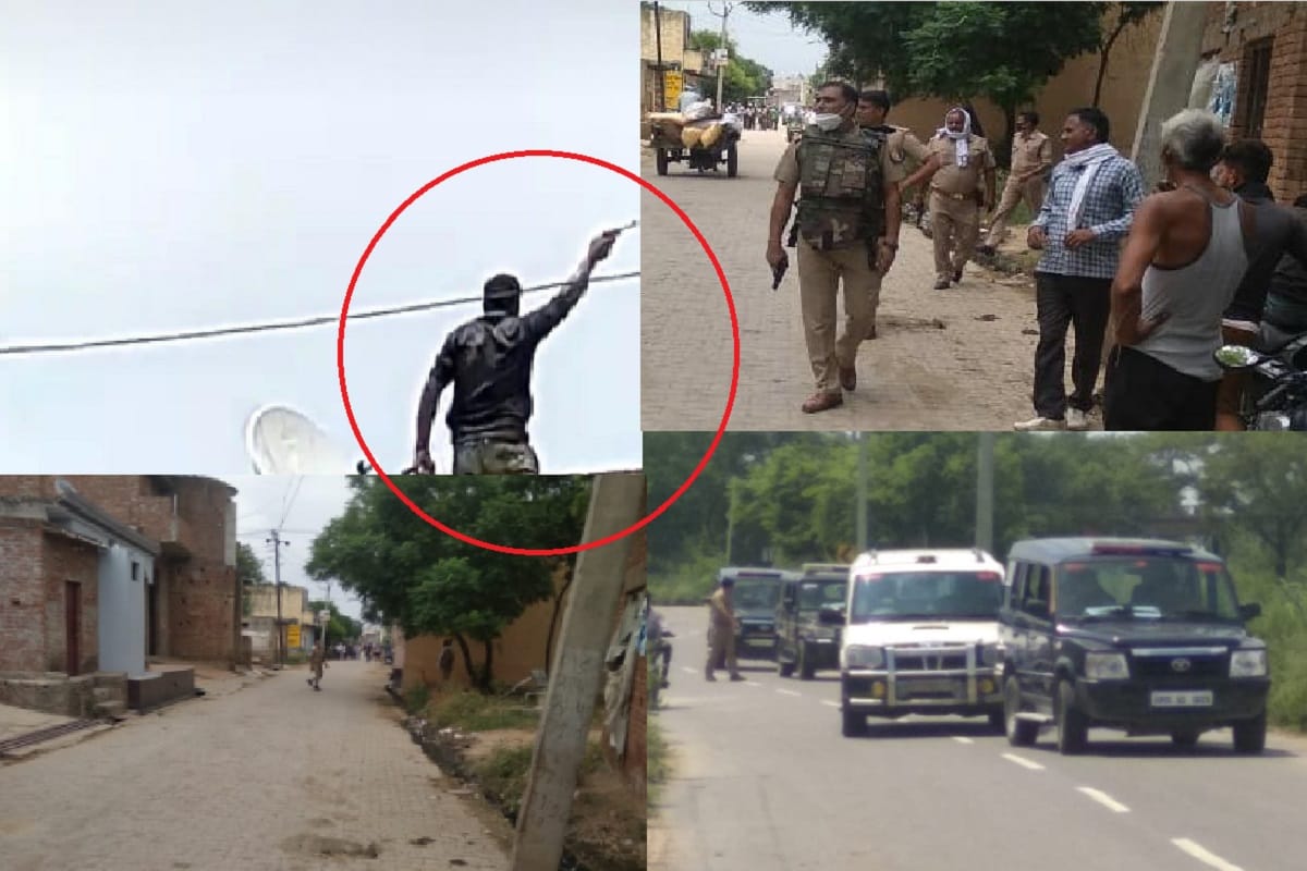 Accused arrested in encounter by police after firing in a village at Meerut