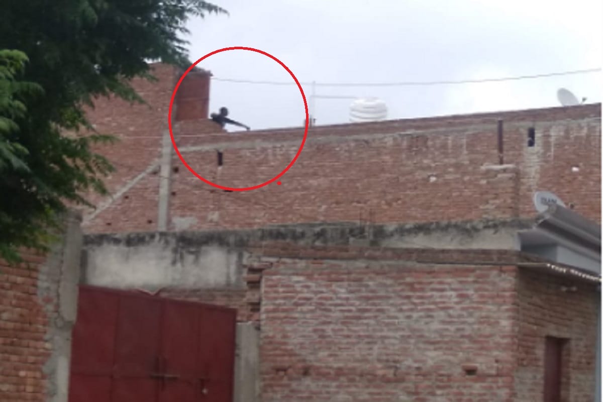 man in meerut firing openly with both hands, police arrested