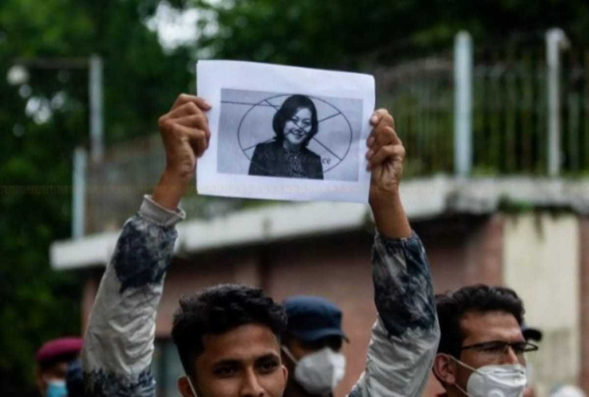 Nepal student protest against china after interference in domestic politics